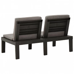 Acquista Panchine da Giardino con Cuscini 2 pz in Plastica Grigio con riferimento GHV-3059826 della ditta GARDENHOME