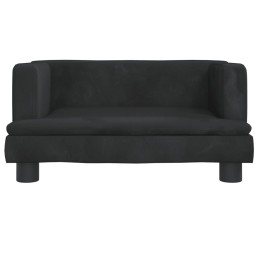 Acquista Divano per Bambini Nero 60x40x30 cm in Velluto con riferimento GHV-3196321 della ditta 