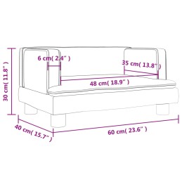 Acquista Divano per Bambini Nero 60x40x30 cm in Velluto con riferimento GHV-3196321 della ditta 