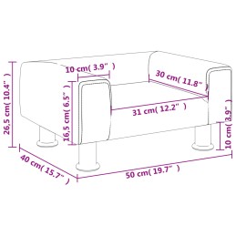 Acquista Divano per Bambini Nero 50x40x26,5 cm in Velluto con riferimento GHV-3196340 della ditta 