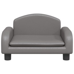 Acquista Divano per Bambini Grigio 50x40x30 cm in Similpelle con riferimento GHV-3196377 della ditta 