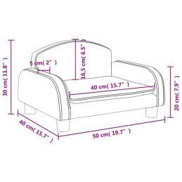 Acquista Divano per Bambini Grigio 50x40x30 cm in Similpelle con riferimento GHV-3196377 della ditta 