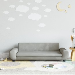 Acquista Divano per Bambini Grigio Chiaro 100x54x33 cm in Velluto con riferimento GHV-3196380 della ditta 