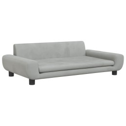 Acquista Divano per Bambini Grigio Chiaro 100x54x33 cm in Velluto con riferimento GHV-3196380 della ditta 