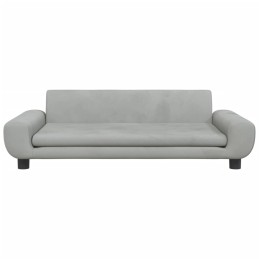 Acquista Divano per Bambini Grigio Chiaro 100x54x33 cm in Velluto con riferimento GHV-3196380 della ditta 