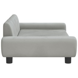 Acquista Divano per Bambini Grigio Chiaro 100x54x33 cm in Velluto con riferimento GHV-3196380 della ditta 
