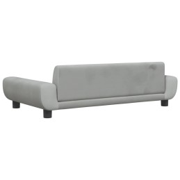 Acquista Divano per Bambini Grigio Chiaro 100x54x33 cm in Velluto con riferimento GHV-3196380 della ditta 
