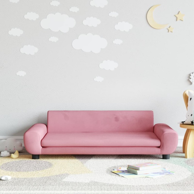 Acquista Divano per Bambini Rosa 100x54x33 cm in Velluto con riferimento GHV-3196382 della ditta 