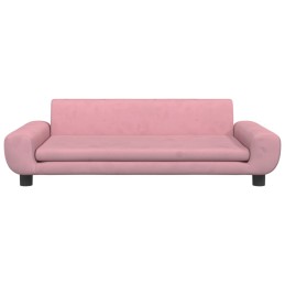 Acquista Divano per Bambini Rosa 100x54x33 cm in Velluto con riferimento GHV-3196382 della ditta 