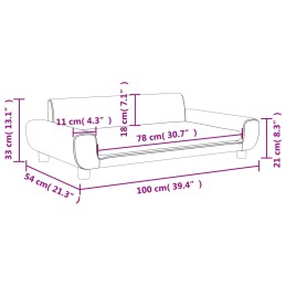 Acquista Divano per Bambini Rosa 100x54x33 cm in Velluto con riferimento GHV-3196382 della ditta 