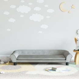 Acquista Divano per Bambini Grigio Chiaro 100x50x26 cm in Velluto con riferimento GHV-3196394 della ditta 