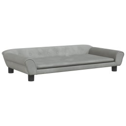 Acquista Divano per Bambini Grigio Chiaro 100x50x26 cm in Velluto con riferimento GHV-3196394 della ditta 