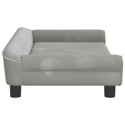 Acquista Divano per Bambini Grigio Chiaro 100x50x26 cm in Velluto con riferimento GHV-3196394 della ditta 