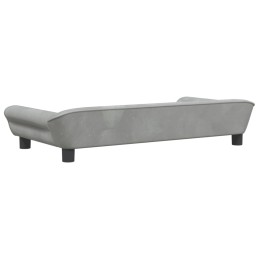 Acquista Divano per Bambini Grigio Chiaro 100x50x26 cm in Velluto con riferimento GHV-3196394 della ditta 