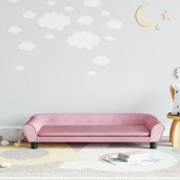 Acquista Divano per Bambini Rosa 100x50x26 cm in Velluto con riferimento GHV-3196396 della ditta 