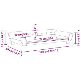 Acquista Divano per Bambini Rosa 100x50x26 cm in Velluto con riferimento GHV-3196396 della ditta 