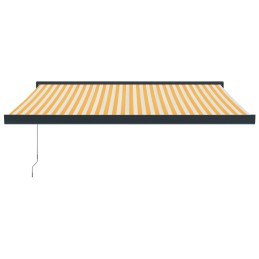 Acquista Tenda Retrattile Gialla e Bianca 3x2,5 m in Tessuto e Alluminio con riferimento GHV-3154556 della ditta 