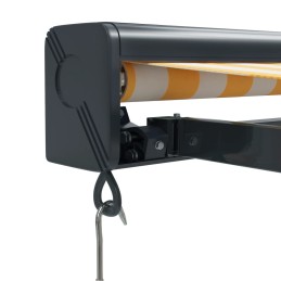 Acquista Tenda Retrattile Gialla e Bianca 3x2,5 m in Tessuto e Alluminio con riferimento GHV-3154556 della ditta 