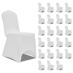 Acquista Coprisedie in Tessuto Elasticizzato Bianco 24 pz con riferimento GHV-3051636 della ditta 