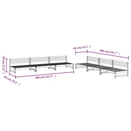 Acquista Set Salotto da Giardino 6 pz Bianco in Legno Massello di Pino con riferimento GHV-3186607 della ditta 