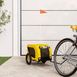 Acquista Rimorchio da Bici per Animali Giallo e Nero Oxford e Ferro con riferimento GHV-93994 della ditta 