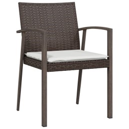 Acquista Sedie Giardino con Cuscini 4pz Marroni 56,5x57x83 cm Polyrattan con riferimento GHV-3187077 della ditta 