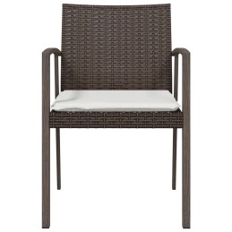 Acquista Sedie Giardino con Cuscini 4pz Marroni 56,5x57x83 cm Polyrattan con riferimento GHV-3187077 della ditta 