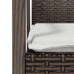 Acquista Sedie Giardino con Cuscini 4pz Marroni 56,5x57x83 cm Polyrattan con riferimento GHV-3187077 della ditta 