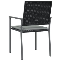 Acquista Sedie da Giardino con Cuscini 6pz Nere 54x62,5x89 cm Polyrattan con riferimento GHV-3187082 della ditta 