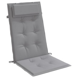 Acquista Cuscini per Sedia Schienale Alto 2 pz Grigio Tessuto Oxford con riferimento GHV-361877 della ditta 