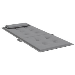 Acquista Cuscini per Sedia Schienale Alto 2 pz Grigio Tessuto Oxford con riferimento GHV-361877 della ditta 