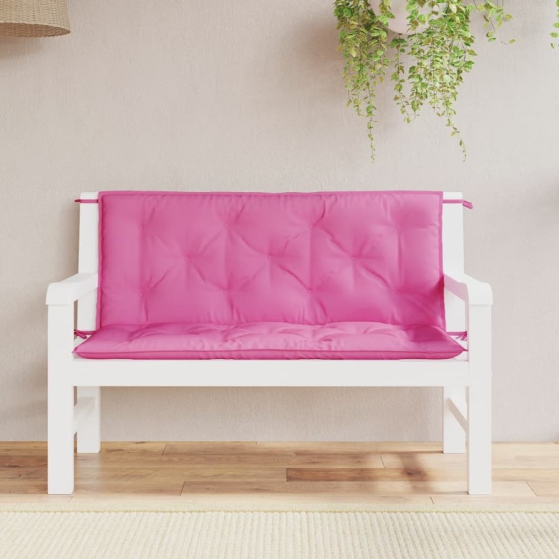 Acquista Cuscini per Panca da Giardino 2 pz Rosa 120x50x7 cm in Tessuto con riferimento GHV-361695 della ditta 