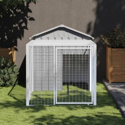 Acquista Pollaio Area Corsa Grigio Chiaro 117x201x123 cm Acciaio Zincato con riferimento GHV-172354 della ditta 