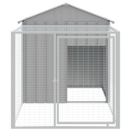 Acquista Pollaio Area Corsa Grigio Chiaro 117x201x123 cm Acciaio Zincato con riferimento GHV-172354 della ditta 