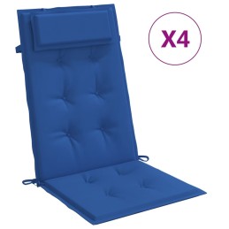 Acquista Cuscini Sedia con Schienale Alto 4 pz Blu Reale Tessuto Oxford con riferimento GHV-361905 della ditta 