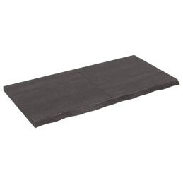 Acquista Ripiano Marrone Scuro 120x60x(2-4) cm Massello Rovere Trattato con riferimento GHV-363818 della ditta 