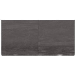 Acquista Ripiano Marrone Scuro 120x60x(2-4) cm Massello Rovere Trattato con riferimento GHV-363818 della ditta 