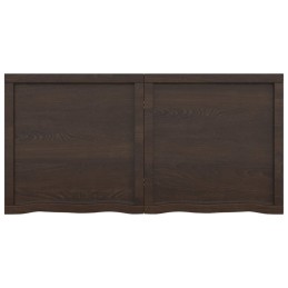 Acquista Ripiano Marrone Scuro 120x60x(2-4) cm Massello Rovere Trattato con riferimento GHV-363818 della ditta 