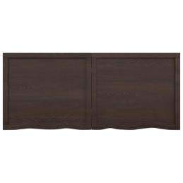 Acquista Ripiano Marrone Scuro 140x60x(2-4) cm Massello Rovere Trattato con riferimento GHV-363826 della ditta 