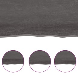 Acquista Ripiano Marrone Scuro 140x60x(2-4) cm Massello Rovere Trattato con riferimento GHV-363826 della ditta 