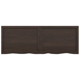Acquista Ripiano Marrone Scuro 140x50x(2-4) cm Massello Rovere Trattato con riferimento GHV-363824 della ditta 