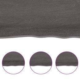 Acquista Ripiano Marrone Scuro 140x50x(2-4) cm Massello Rovere Trattato con riferimento GHV-363824 della ditta 