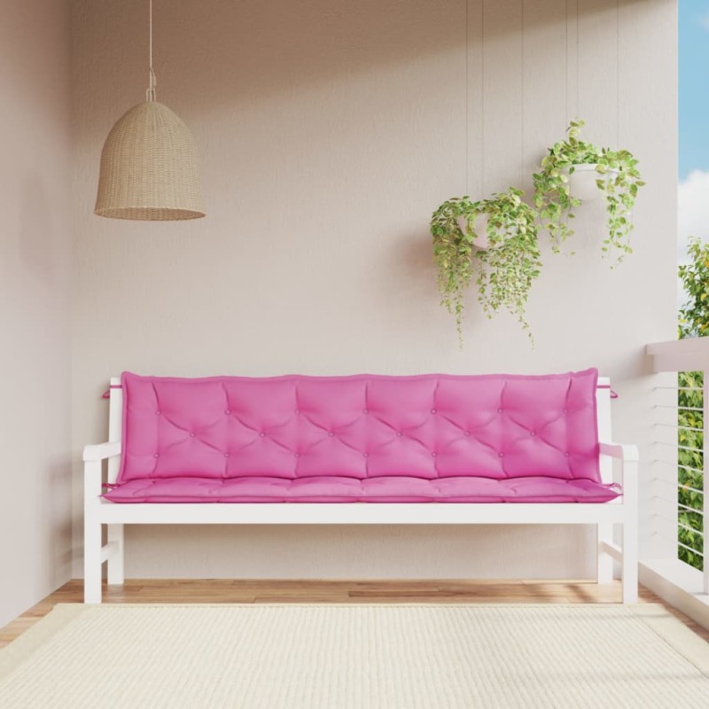 Acquista Cuscini per Panca da Giardino 2 pz Rosa 200x50x7 cm in Tessuto con riferimento GHV-361752 della ditta 