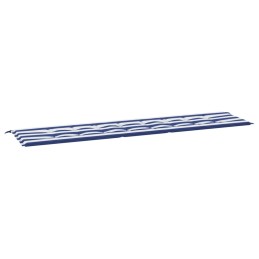 Acquista Cuscino Panca Giardino Righe Bianche e Blu 200x50x3 cm Tessuto con riferimento GHV-361201 della ditta 