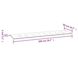 Acquista Cuscino Panca Giardino Righe Bianche e Blu 200x50x3 cm Tessuto con riferimento GHV-361201 della ditta 