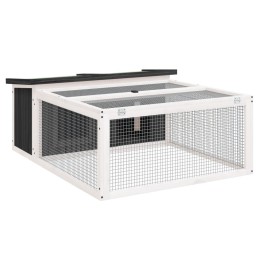 Acquista Conigliera Grigia 117,5x97x47,5 cm in Legno Massello di Pino con riferimento GHV-172287 della ditta 