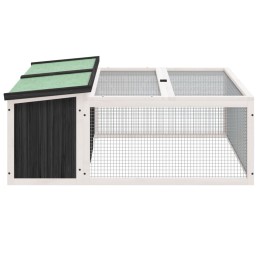 Acquista Conigliera Grigia 117,5x97x47,5 cm in Legno Massello di Pino con riferimento GHV-172287 della ditta 