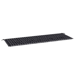 Acquista Cuscino Panca Giardino a Quadri Nero 150x50x3 cm Tessuto Oxford con riferimento GHV-361158 della ditta 