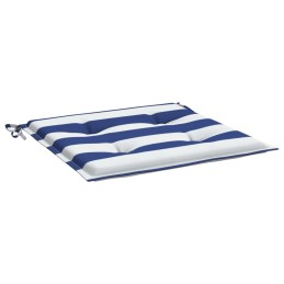 Acquista Cuscini per Sedia 2pz Strisce Bianche e Blu 50x50x3 cm Tessuto con riferimento GHV-361077 della ditta 