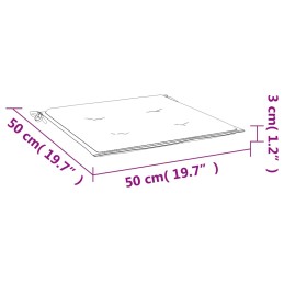 Acquista Cuscini per Sedia 2pz Strisce Bianche e Blu 50x50x3 cm Tessuto con riferimento GHV-361077 della ditta 